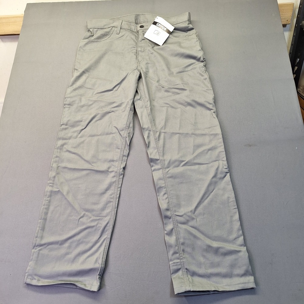 Crude FR Flame Resistant Work Pants Grey CAT 2 ATPV 11 HP782GRY Mens 32x30
